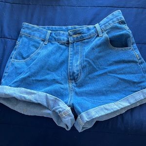 Jean high waist shorts